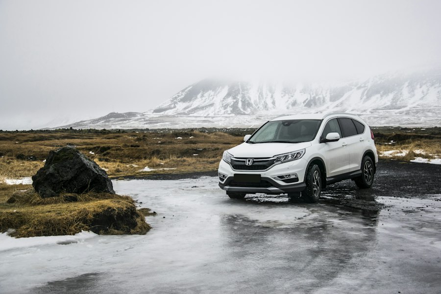 Illustrative SUV on a road